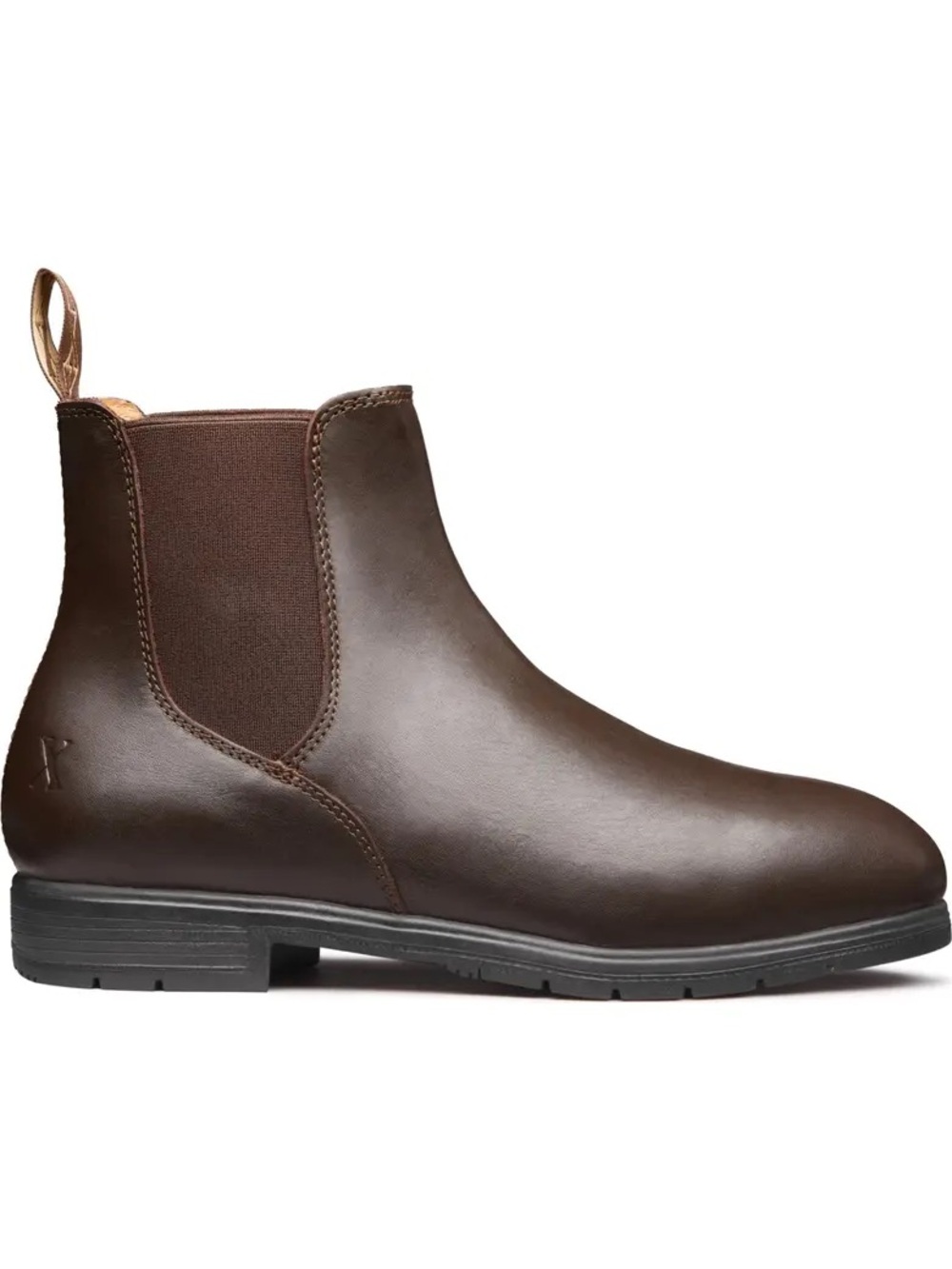 Xena 6.5 Steel Toe Brown Leather Valence Work Bootie 6” pull on Chelsea